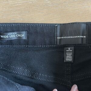White House Black Market- Wide Leg, High Rise Crop, worn once